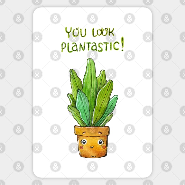 You Look Plantastic! Sticker by Tania Tania